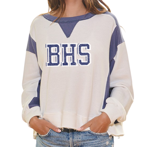 BHS Contrast Color-Block Sweatshirt