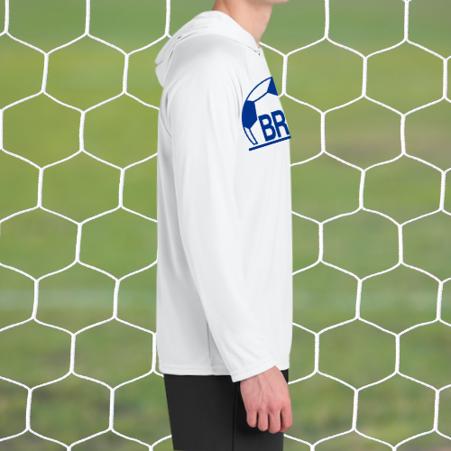 Bruin Soccer Logo UPF Performance LS Hoodie