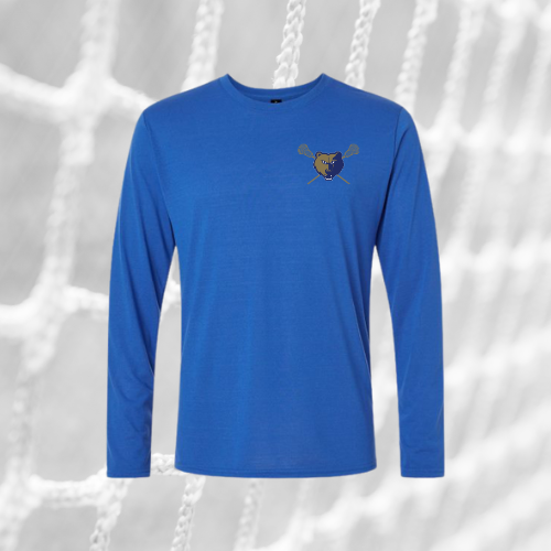 Bruins Lacrosse Logo LS Performance Tee