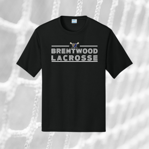 Logo + Brentwood Lacrosse UPF50 Performance Tee
