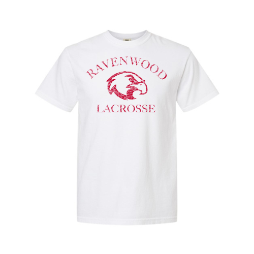White Ravenwood Lacrosse Comfort Colors Soft Heavy Tee