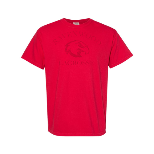 Red Ravenwood Lacrosse Comfort Colors Soft Heavy Tee