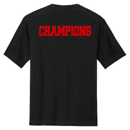 TYSA Black Performance Tee Large Logo