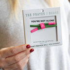 YOU'RE NOT ALONE Bracelet, Christian Cord Bracelet