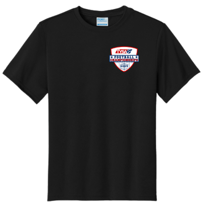 TYSA Black Performance Tee Small Logo