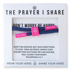 DON'T WORRY BE HAPPY Christian Cord Bracelet