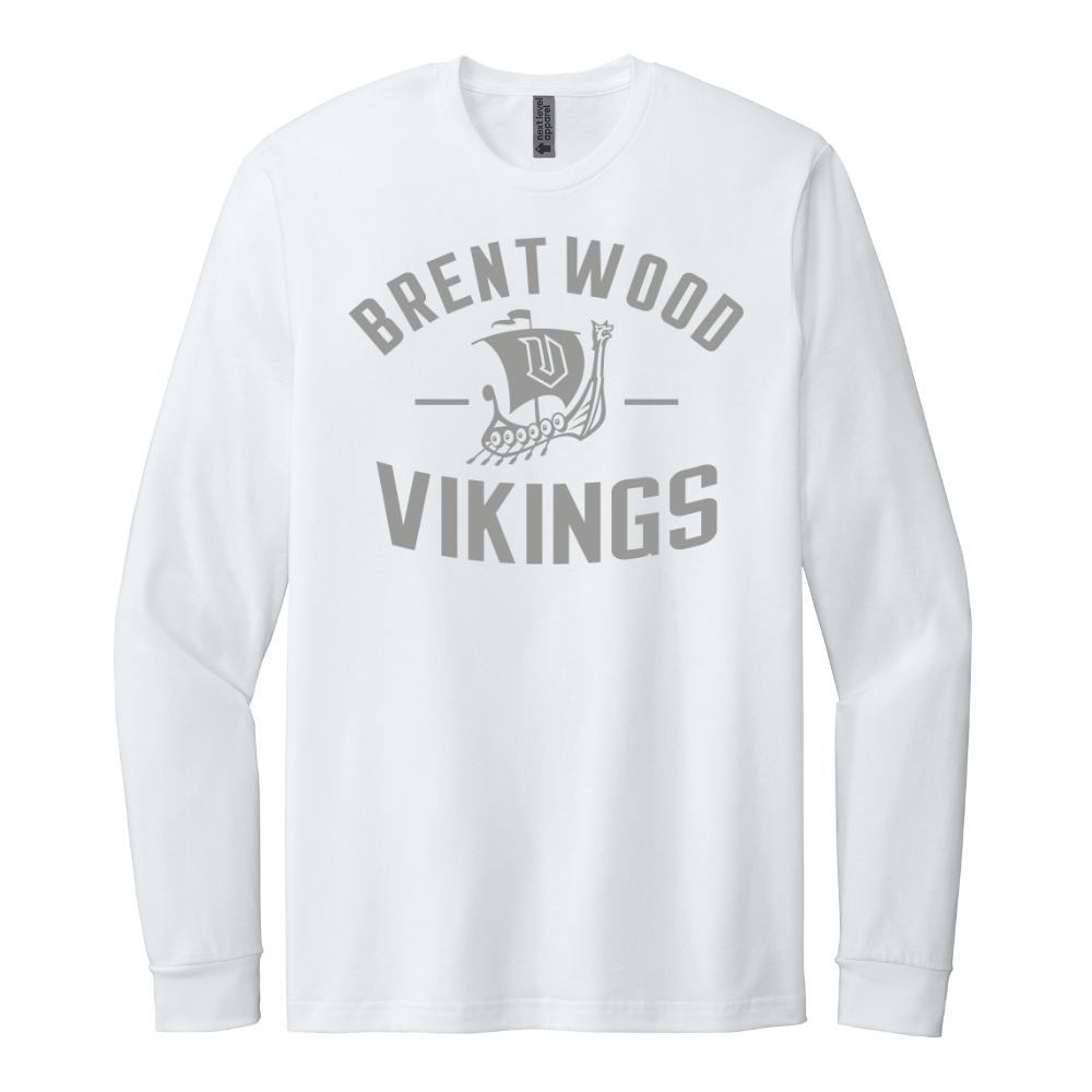Brentwood White Out  Long Sleeve Next Level