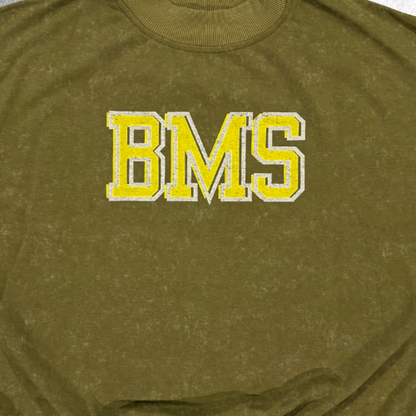 BMS Drop Shoulder Crew Neck Sweatshirt