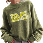 BMS Drop Shoulder Crew Neck Sweatshirt