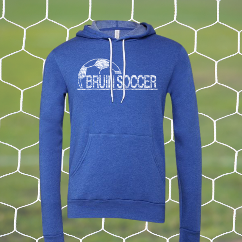 Bruin Soccer Ultra Soft Hoodie (White Logo)