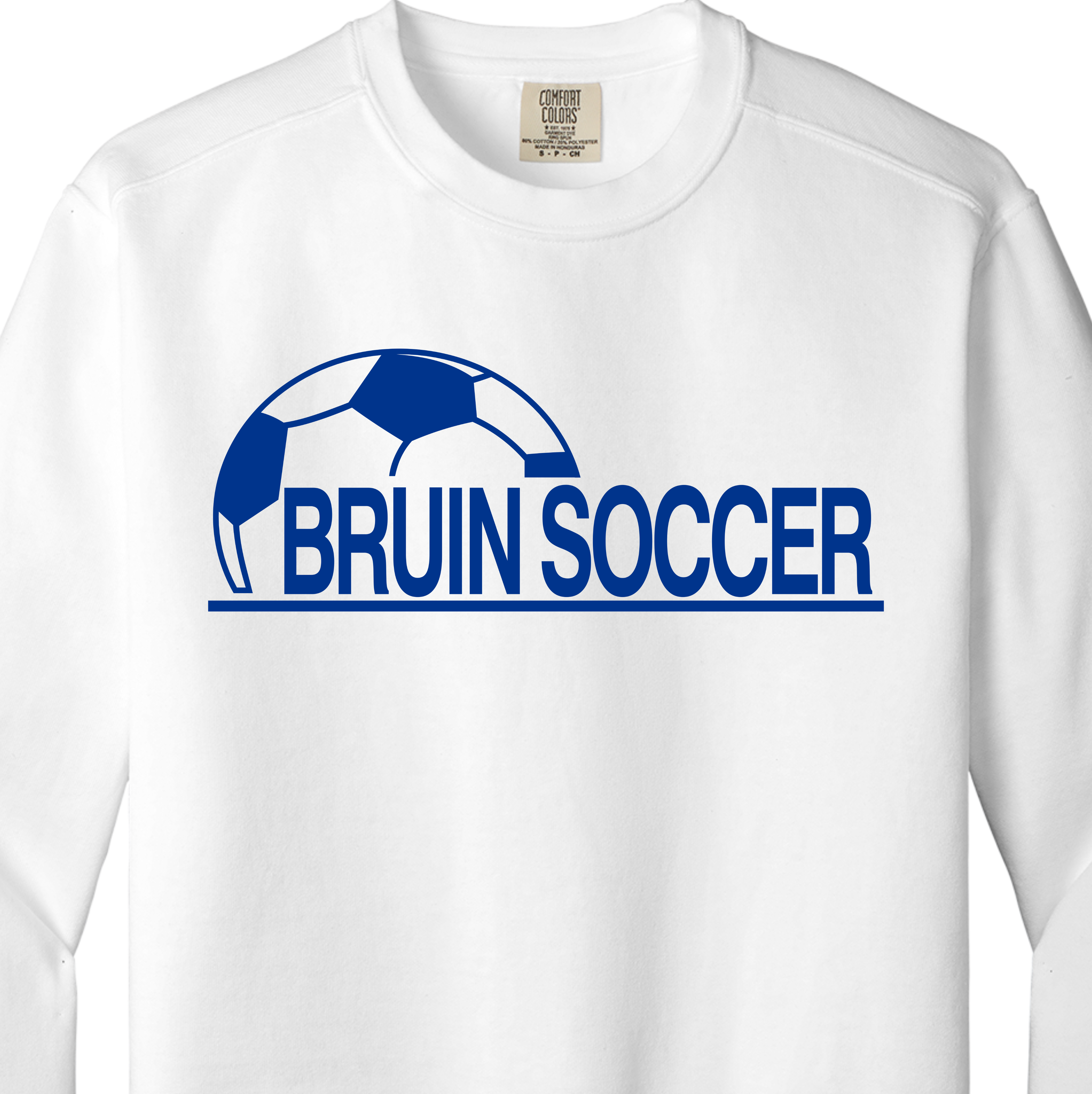 Bruins Soccer Comfort Colors Crewneck Sweatshirt