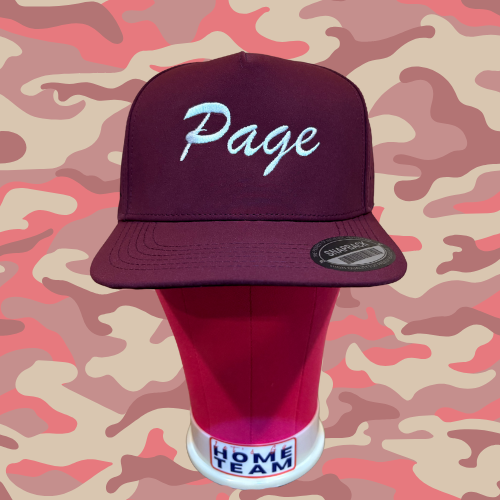Page Embroidered 5-Panel