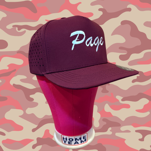 Page Embroidered 5-Panel