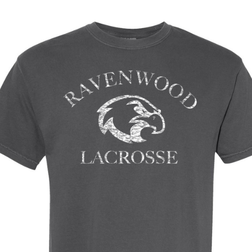 Black Ravenwood Lacrosse Comfort Colors Soft Heavy Tee