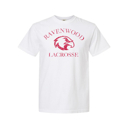 White Ravenwood Lacrosse Comfort Colors Soft Heavy Tee