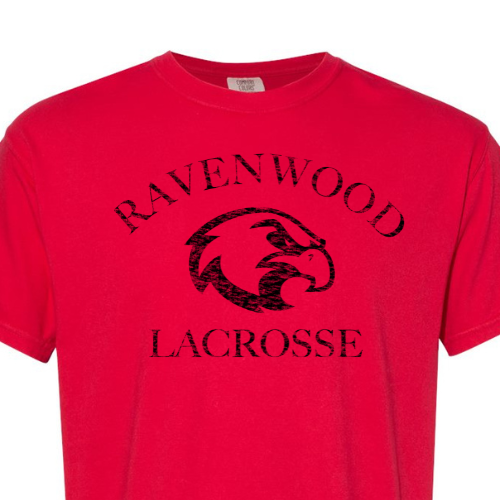 Red Ravenwood Lacrosse Comfort Colors Soft Heavy Tee