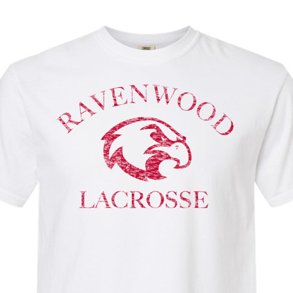 White Ravenwood Lacrosse Comfort Colors Soft Heavy Tee