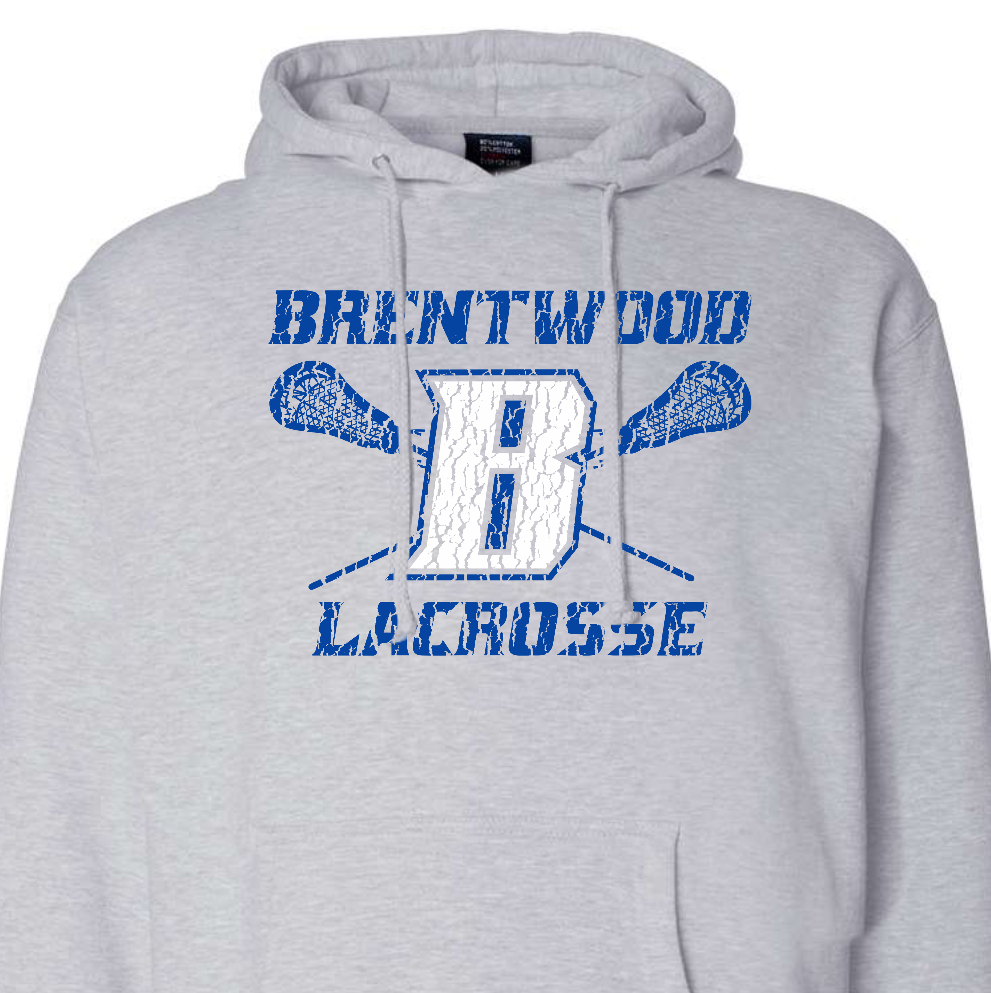 Heavyweight Lacrosse Hoodie Vintage Logo