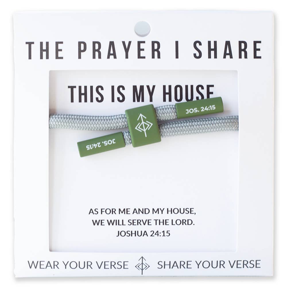 THIS IS MY HOUSE Christian Cord Bracelet